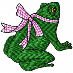 Frogs Embroidery Design 5